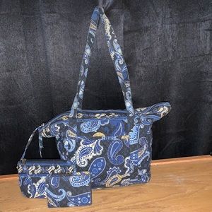 3 Piece Matching Tote Set Paisley